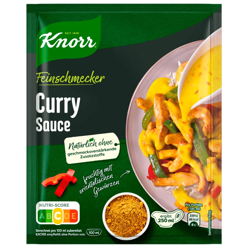 Knorr Feinschmecker Curry Sauce 250ml